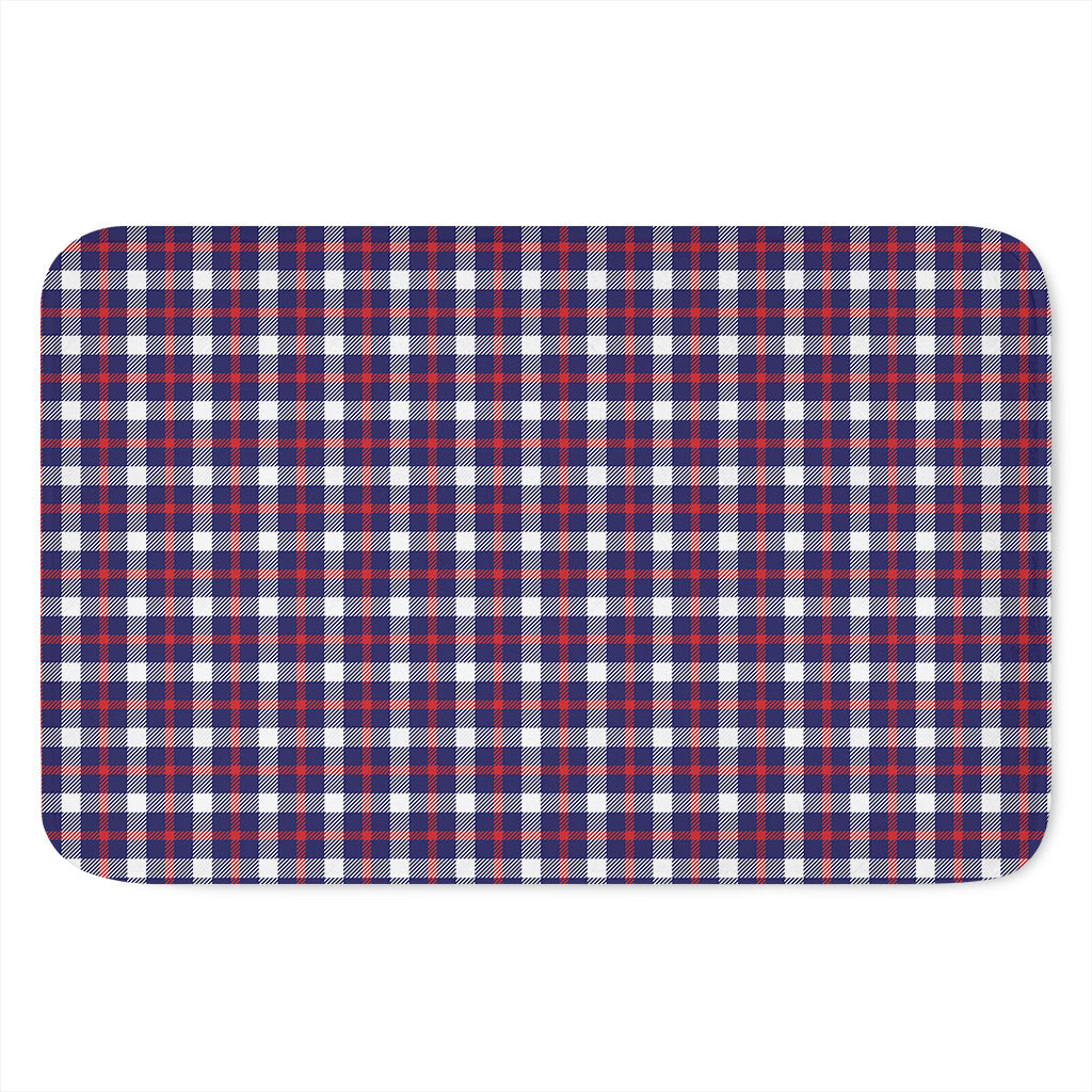 American Patriotic Plaid Print Indoor Door Mat