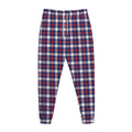 American Patriotic Plaid Print Jogger Pants