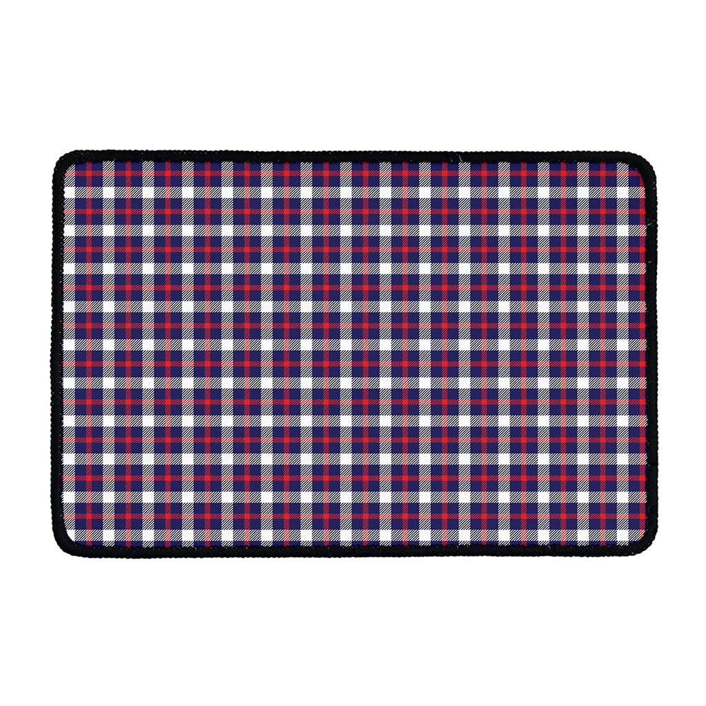 American Patriotic Plaid Print Kitchen Mat