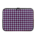 American Patriotic Plaid Print Laptop Sleeve