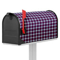 American Patriotic Plaid Print Mailbox Cover