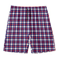 American Patriotic Plaid Print Men's Swim Trunks