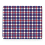 American Patriotic Plaid Print Mouse Pad
