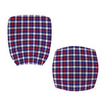 American Patriotic Plaid Print Office Chair Cover