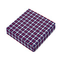 American Patriotic Plaid Print Outdoor Seat Cushion Cover