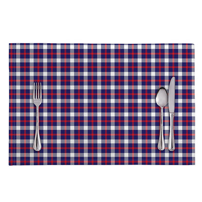 American Patriotic Plaid Print Placemat