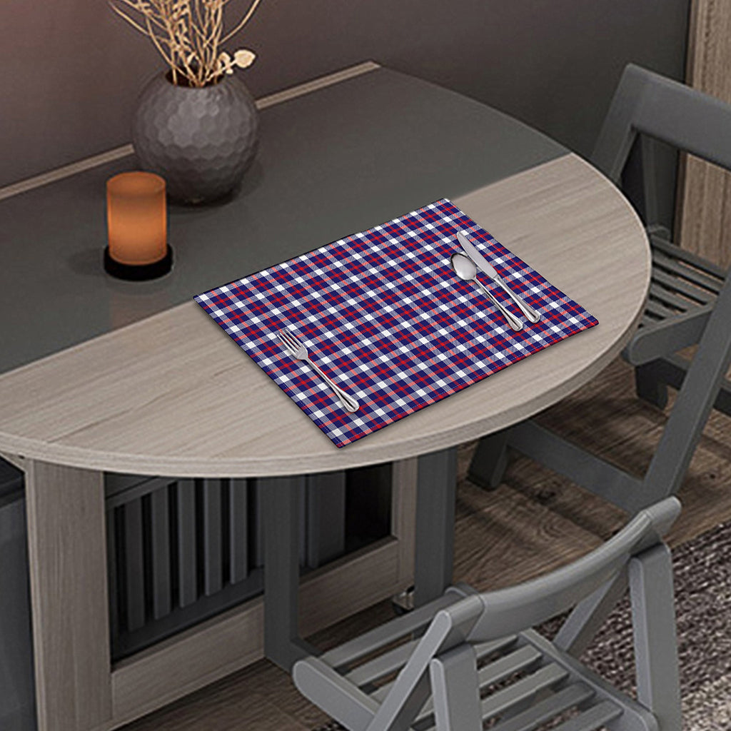 American Patriotic Plaid Print Placemat
