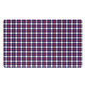 American Patriotic Plaid Print Polyester Doormat