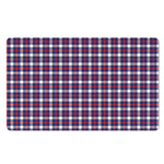 American Patriotic Plaid Print Polyester Doormat