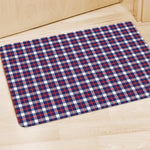 American Patriotic Plaid Print Polyester Doormat