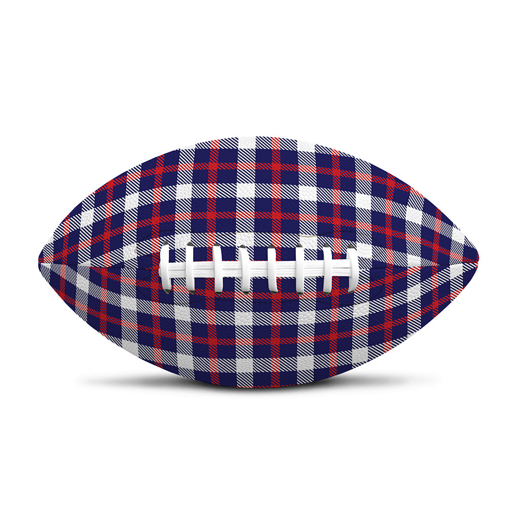American Patriotic Plaid Print Rugby Ball