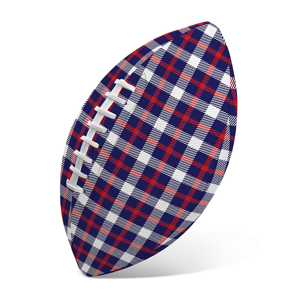 American Patriotic Plaid Print Rugby Ball