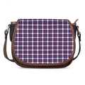 American Patriotic Plaid Print Saddle Bag
