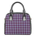 American Patriotic Plaid Print Shoulder Handbag