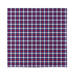 American Patriotic Plaid Print Silk Bandana