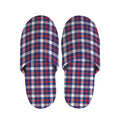 American Patriotic Plaid Print Slippers