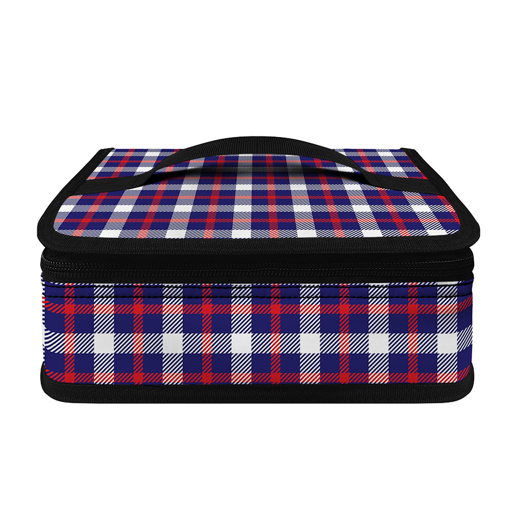 American Patriotic Plaid Print Small Lunch Bag