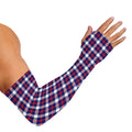 American Patriotic Plaid Print Sun Protection Arm Sleeves