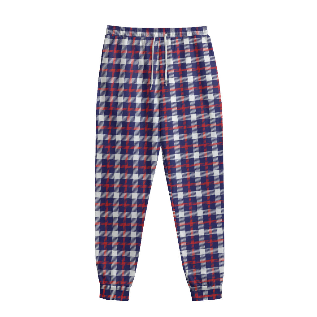 American Patriotic Plaid Print Sweatpants