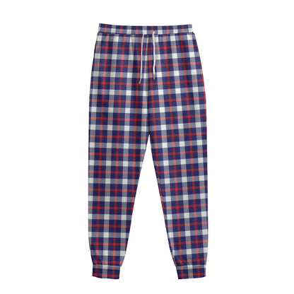 American Patriotic Plaid Print Sweatpants