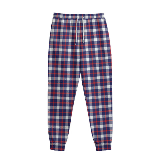 American Patriotic Plaid Print Sweatpants
