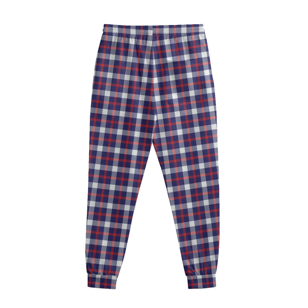 American Patriotic Plaid Print Sweatpants