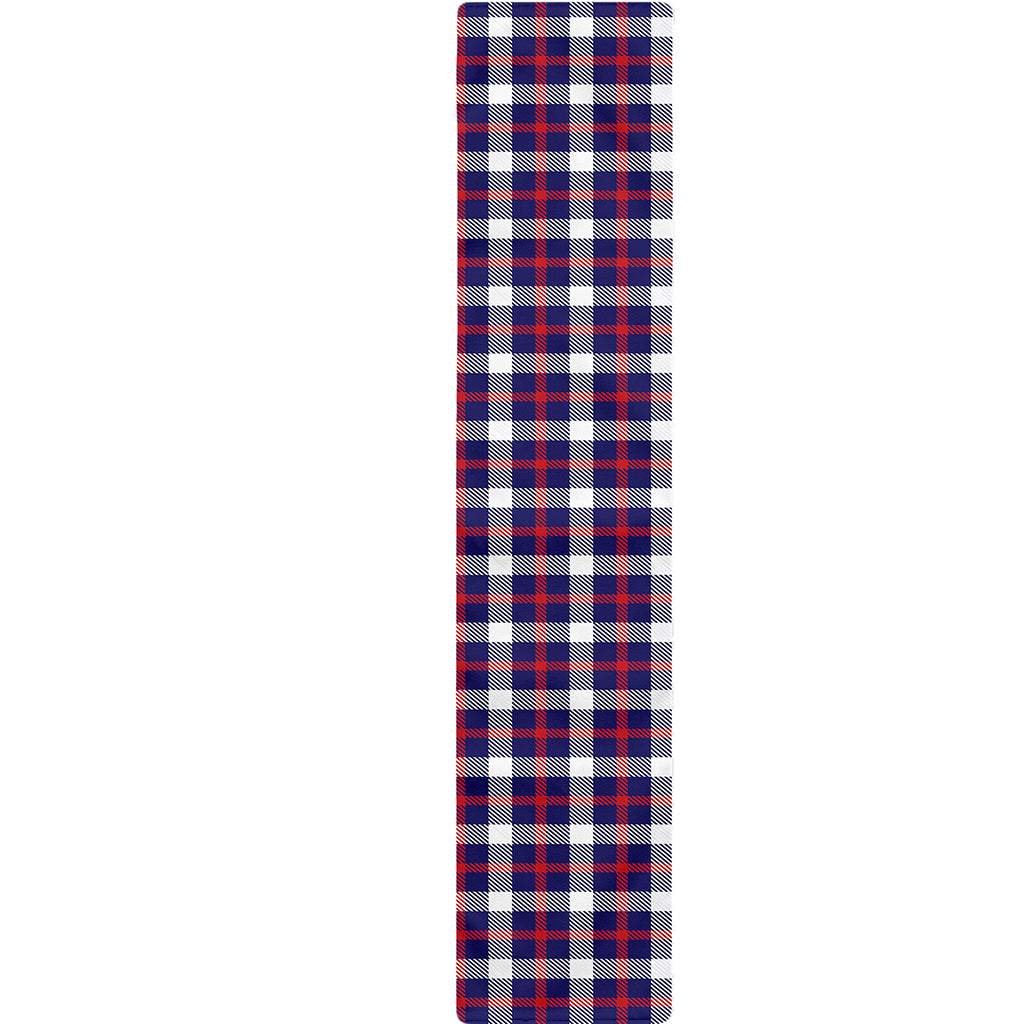 American Patriotic Plaid Print Table Runner