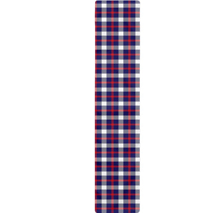American Patriotic Plaid Print Table Runner