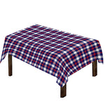 American Patriotic Plaid Print Tablecloth
