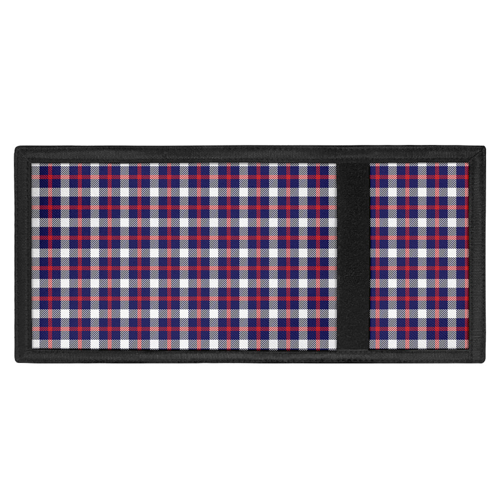 American Patriotic Plaid Print Trifold Wallet