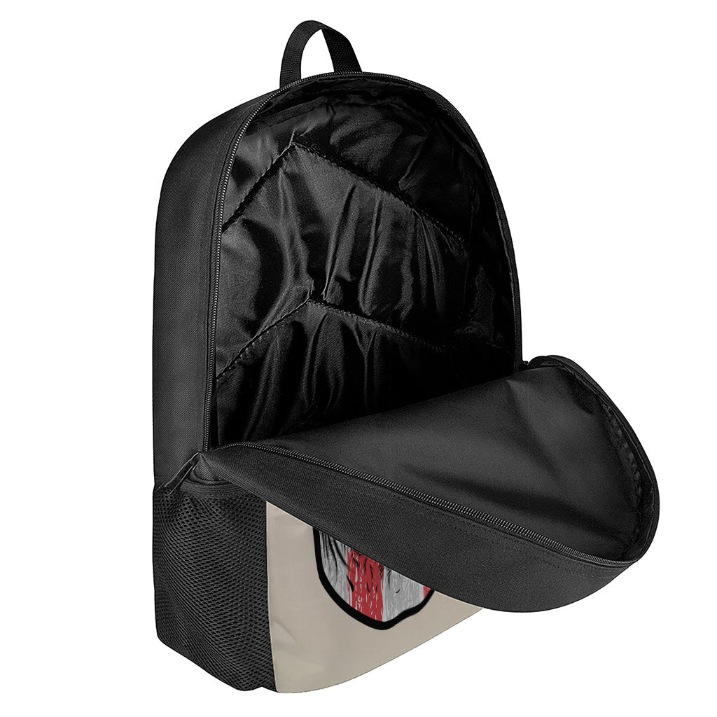 American Patriotic Skull Print 17 Inch Backpack