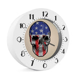 American Patriotic Skull Print Alarm Clock