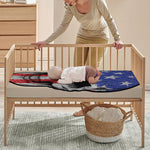 American Patriotic Skull Print Baby Crib Sheet