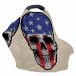 American Patriotic Skull Print Baby Seat Cover