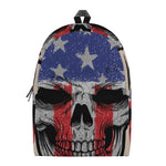 American Patriotic Skull Print Backpack