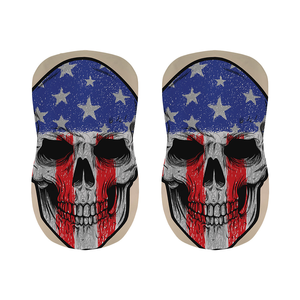 American Patriotic Skull Print Bar Stool Covers