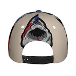American Patriotic Skull Print Baseball Cap