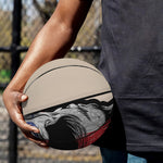 American Patriotic Skull Print Basketball