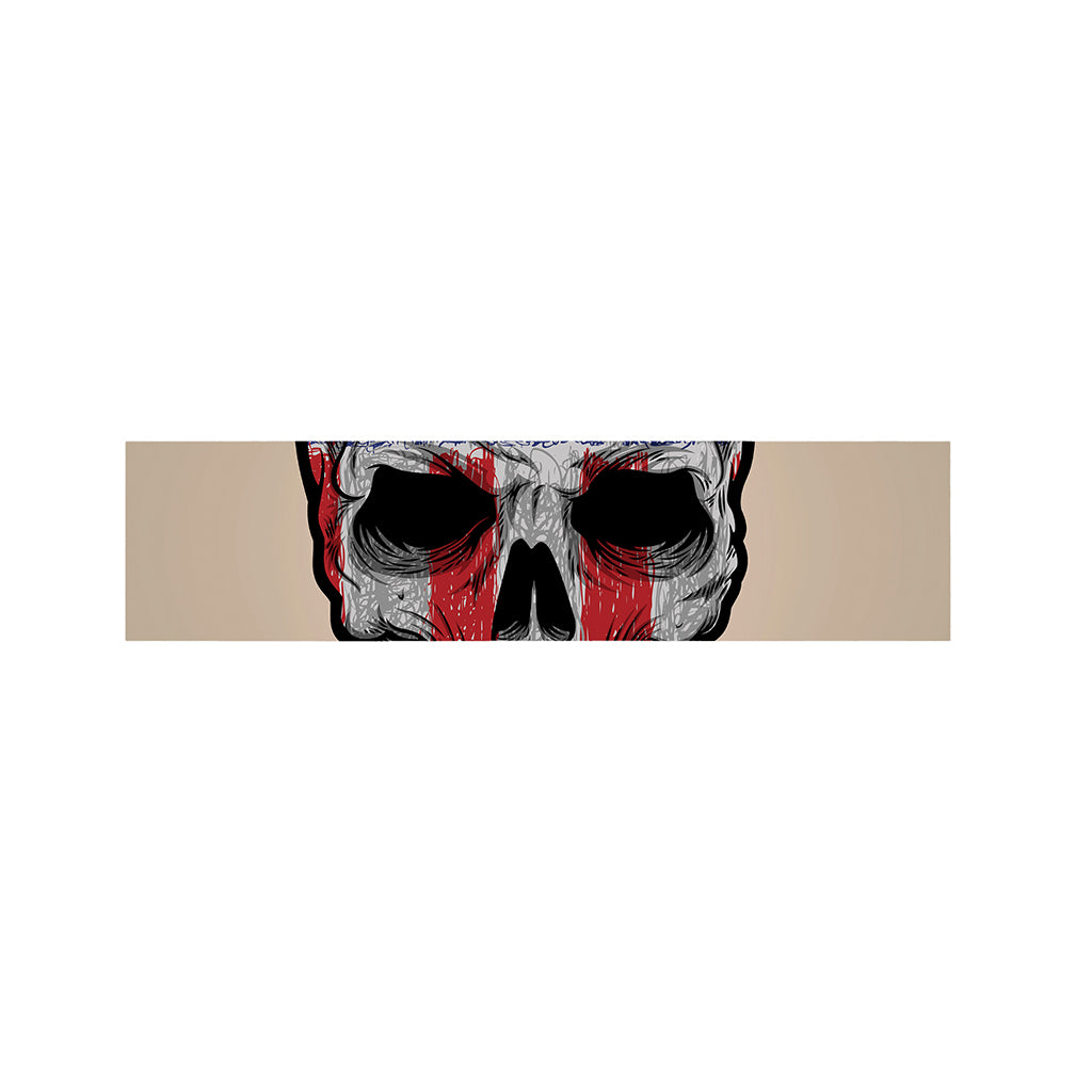 American Patriotic Skull Print Bed Runner