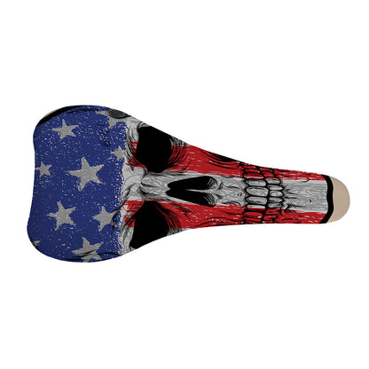 American Patriotic Skull Print Bicycle Seat Cover