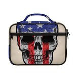 American Patriotic Skull Print Briefcase Bible Bag