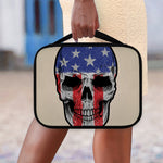 American Patriotic Skull Print Classic Bible Case