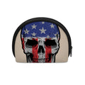 American Patriotic Skull Print Coin Purse