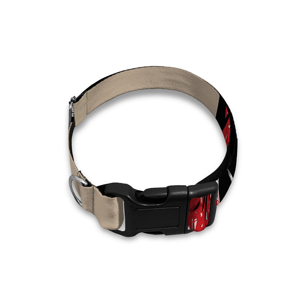 American Patriotic Skull Print Dog Collar