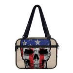 American Patriotic Skull Print Double Strap Bible Bag