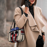 American Patriotic Skull Print Double Strap Bible Bag