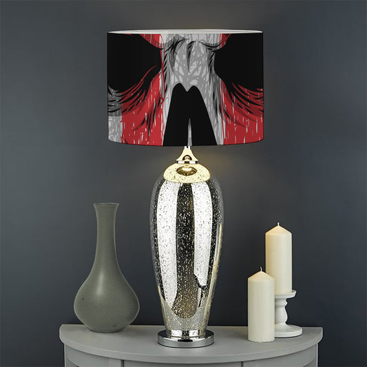 American Patriotic Skull Print Drum Lamp Shade