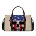 American Patriotic Skull Print Duffel Bag
