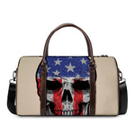 American Patriotic Skull Print Duffle Bag