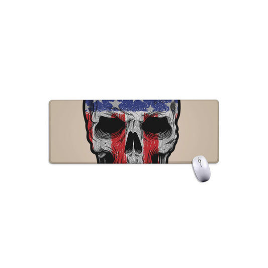 American Patriotic Skull Print Extended Mouse Pad
